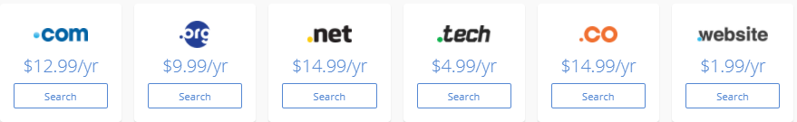 Bluehost Domain Prices