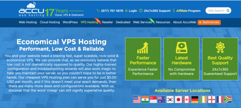 AccuWebHosting VPS Hosting